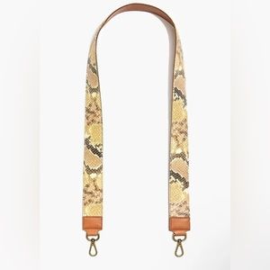 Madewell Snake Skin Leather Detachable Purse Bag Strap